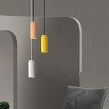 Nordic Pendant Light  Fluted Cylinder LED Design - Detailed view
