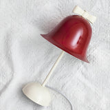Bell Table Lamp  Red Metal Shade With Bow Detail - Product detail 6