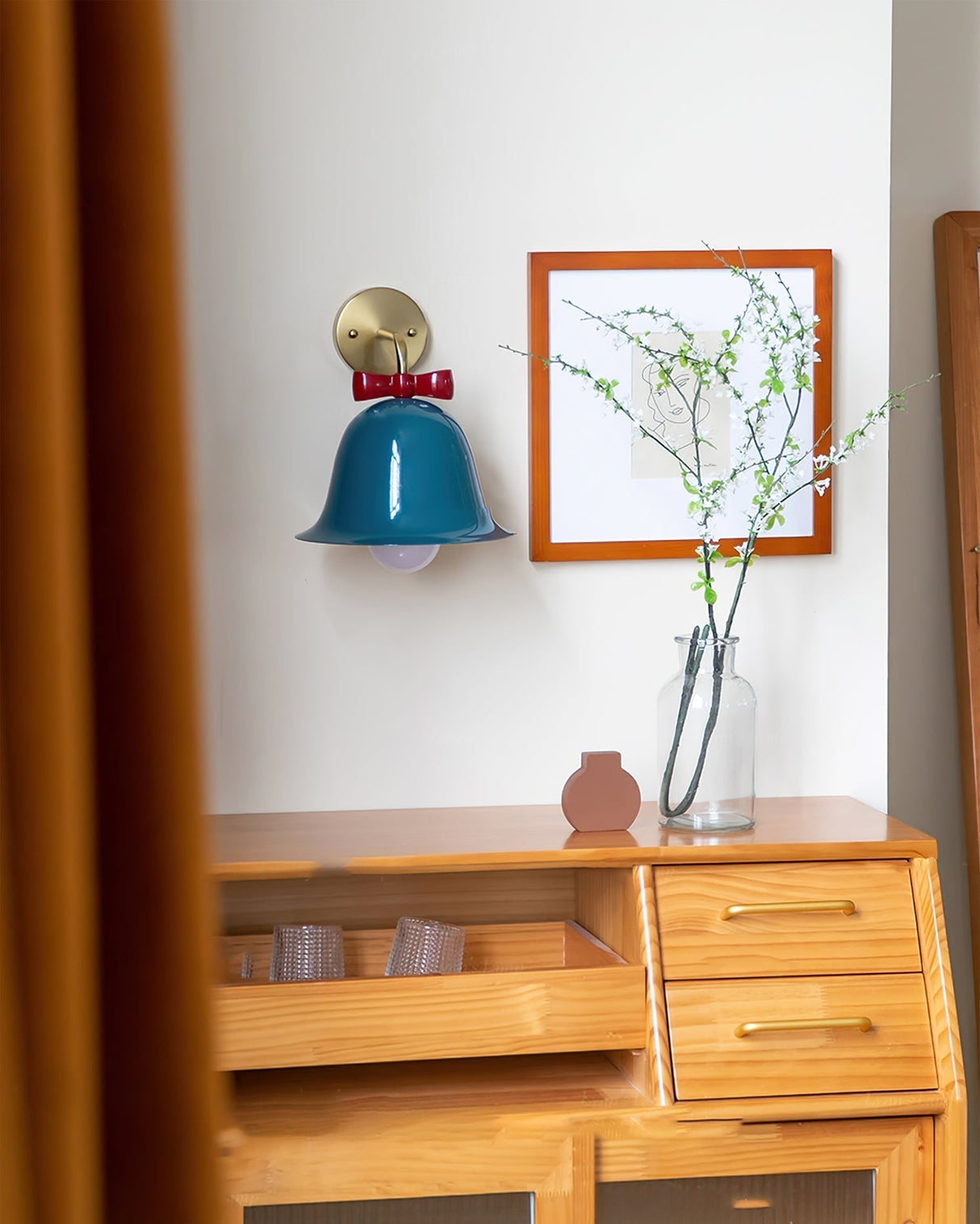 Bell Wall Light  Modern Scandinavian Design With Bow Accent - Product detail 9