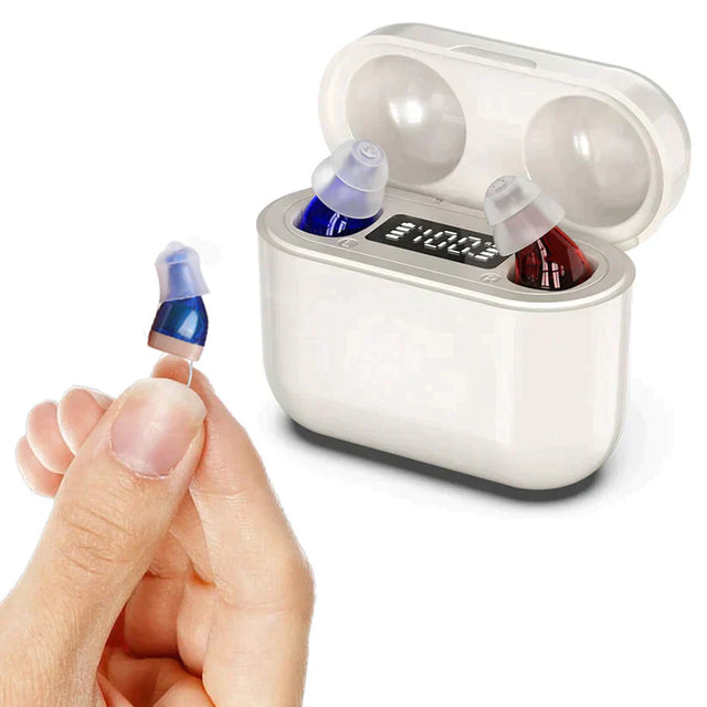 Digital Hearing Aid  Rechargeable Sound Amplifier with Noise Reduction - Product showcase