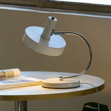 Modern Table Lamp  White Metal Chrome Finish - Product detail 5
