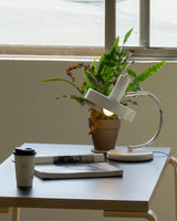 Modern Table Lamp  White Metal Chrome Finish - Product detail 9