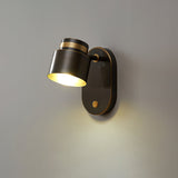 Modern Wall Sconce  Black Aluminum With Gold Trim - Product detail 7
