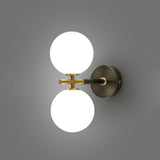 Modern Dual Globe Wall Light  Brass Finish Sconce - Product detail 9