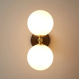 Modern Dual Globe Wall Light  Brass Finish Sconce - Product detail 6