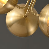 Modern Glass Globe Ceiling Light  Brass Triple Sphere Design - Product detail 18