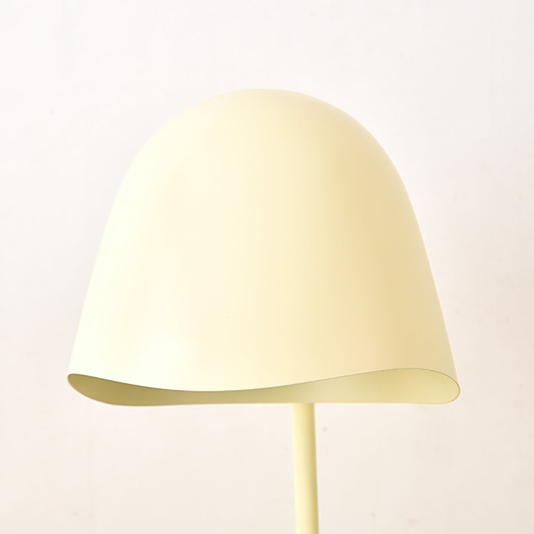 Modern Table Lamp  Curved Metal Shade with Candle Holder - Product detail 12