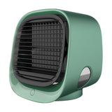 Compact Air Cooler Humidifier  Mint Green USB Desktop Fan - Detailed view