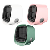 Compact Air Cooler Humidifier  Mint Green USB Desktop Fan - Product example