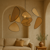 Modern Rattan Pendant Light  Natural Woven Panels Design - Product detail 4