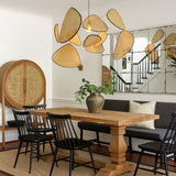 Modern Rattan Pendant Light  Natural Woven Panels Design - Product detail 7