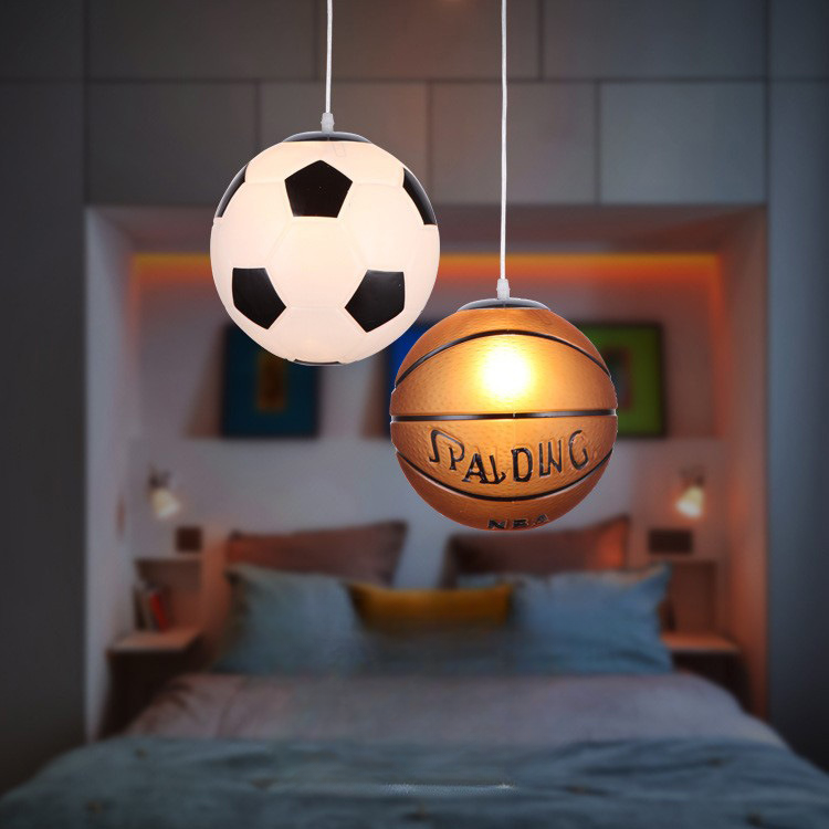 Basketball Ceiling Light  Sports LED Pendant Fixture - Detailed view