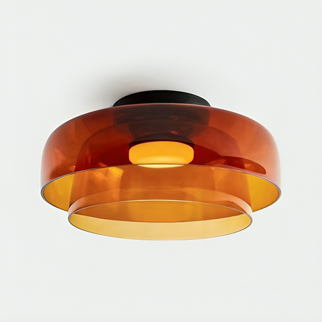 Modern Glass Ceiling Light  Layered Green Pendant Lamp - Product detail 11