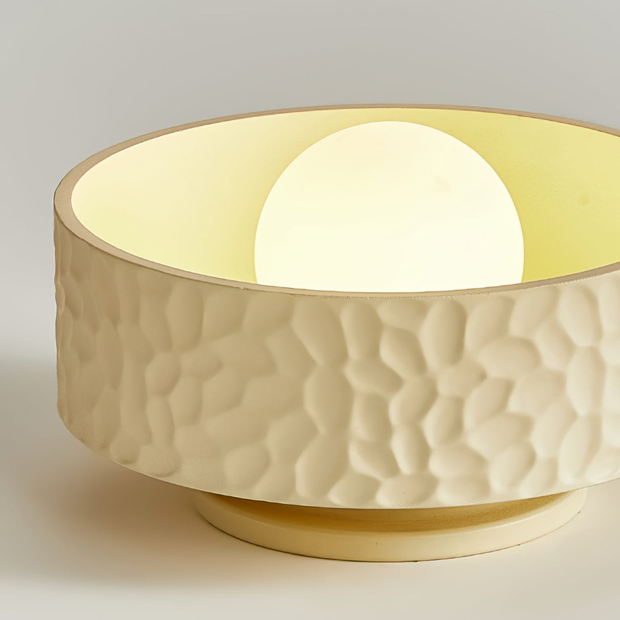 Modern Ceiling Light  Textured White Glass Shade - Product detail 4