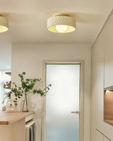 Modern Ceiling Light  Textured White Glass Shade - Product detail 8