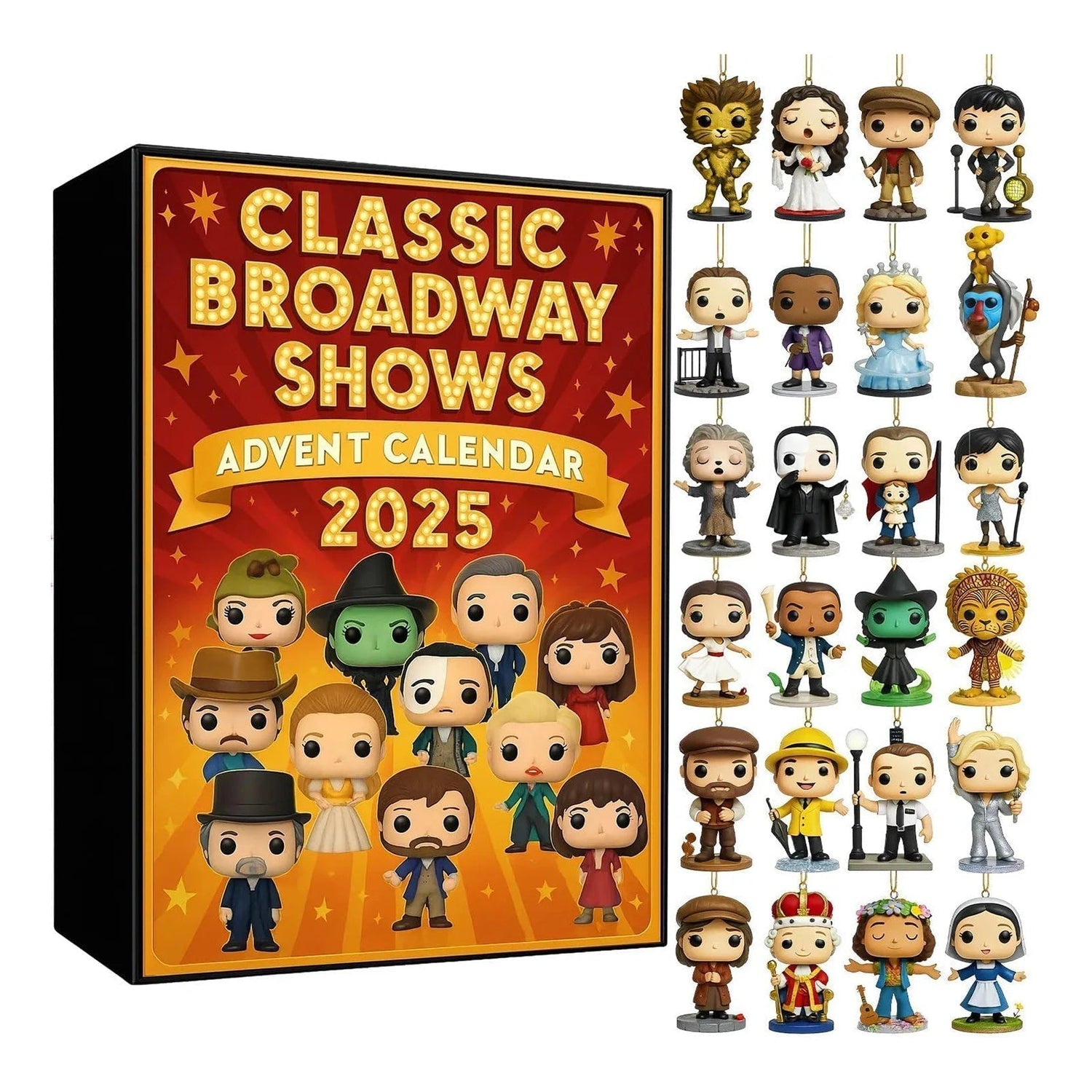 Broadway Advent Calendar  2025 Musical Theater Characters Collection - Detailed view