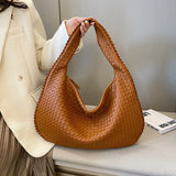 Woven Leather Hobo Bag  Interlaced Pattern Design - Product detail 4