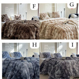 Faux Fur Throw Blanket  Ultra Soft Plush Gray Texture - Product detail 7
