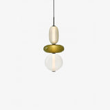 Modern Glass Pendant Light  Stacked Geometric Shapes - Product detail 45