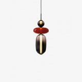 Modern Glass Pendant Light  Stacked Geometric Shapes - Product detail 48