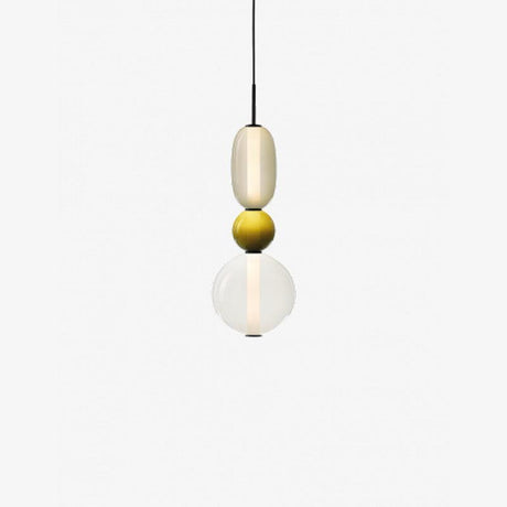 Modern Glass Pendant Light  Stacked Geometric Shapes - Product detail 49