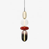 Modern Glass Pendant Light  Stacked Geometric Shapes - Product detail 56