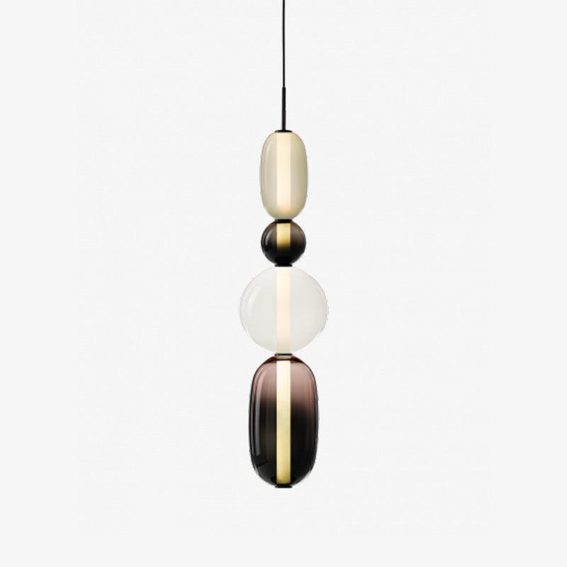 Modern Glass Pendant Light  Stacked Geometric Shapes - Product detail 52