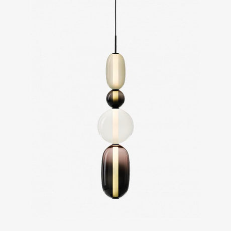 Modern Glass Pendant Light  Stacked Geometric Shapes - Product detail 52