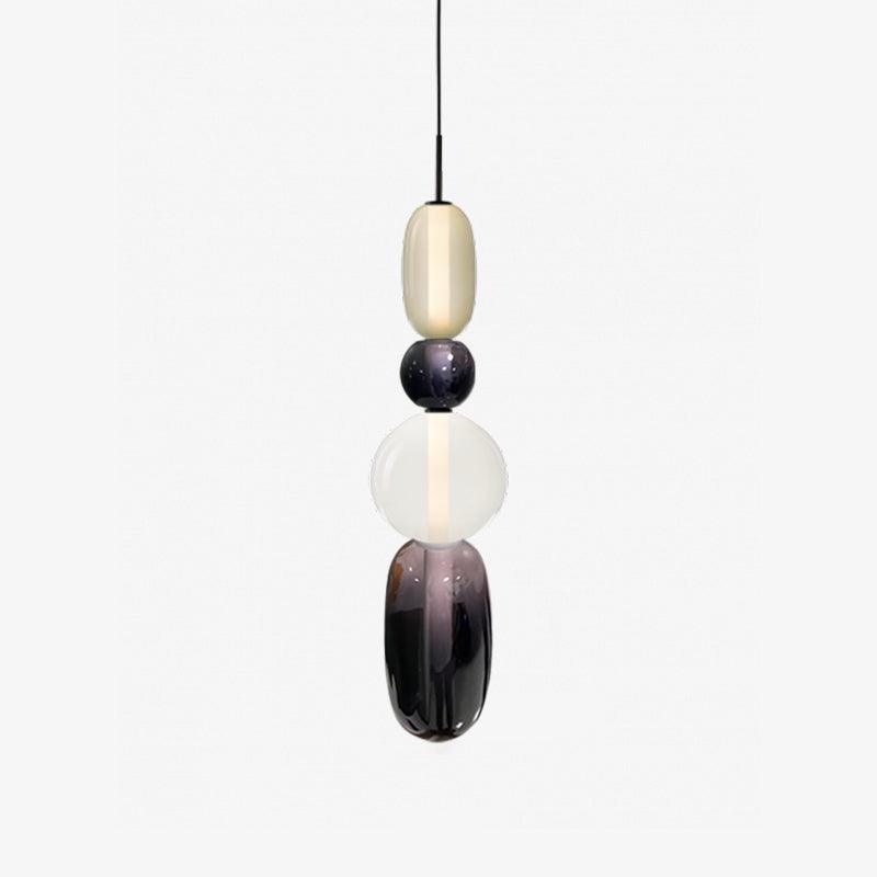 Modern Glass Pendant Light  Stacked Geometric Shapes - Product detail 32