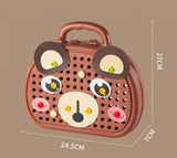 Kids Construction Toy Set  Electric Drill Tool Kit with Bear Carry Case - Product detail 4