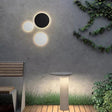 Modern Outdoor Wall Light  Round Aluminum Backlit Design - Product detail 6