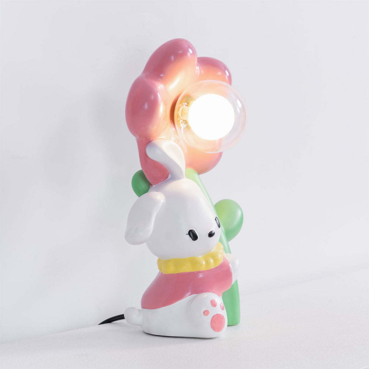 Kids Bunny Table Lamp  Flower Nightlight Design - Product detail 5