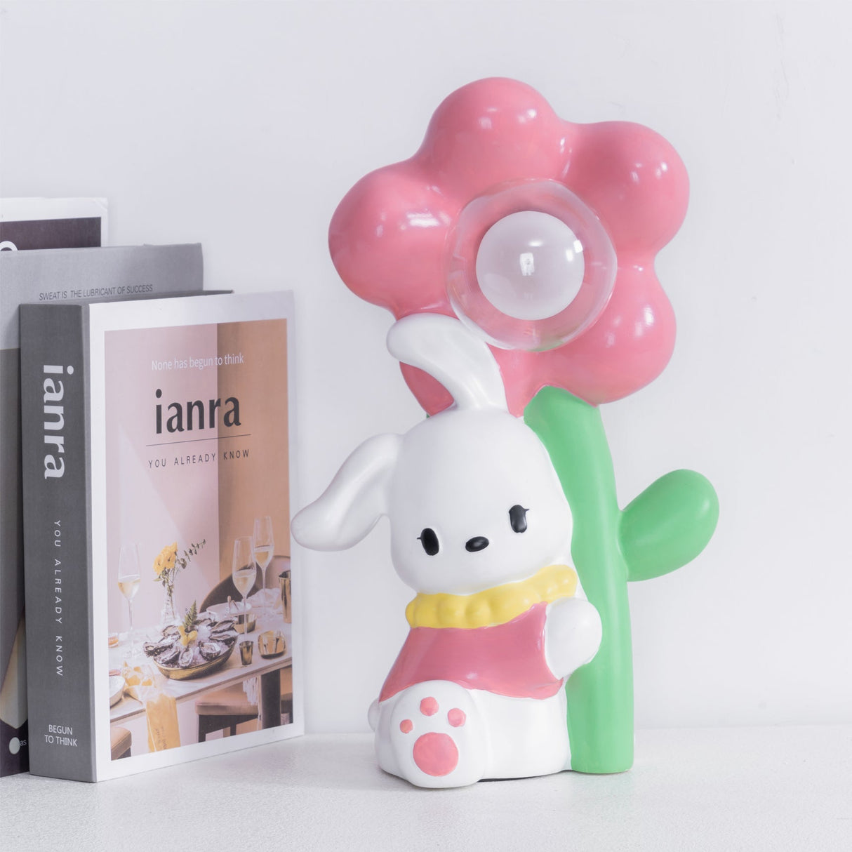 Kids Bunny Table Lamp  Flower Nightlight Design - Product detail 6