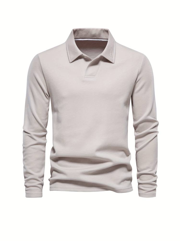 Long Sleeve Polo Shirt  Classic Tailored Design - Product detail 4