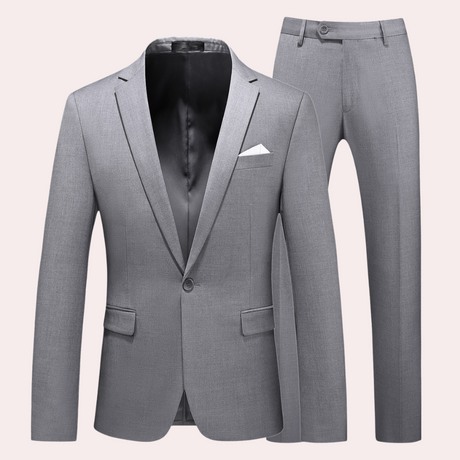 Modern Mens Suit Set  Burgundy Business Formal Wear - Product detail 11
