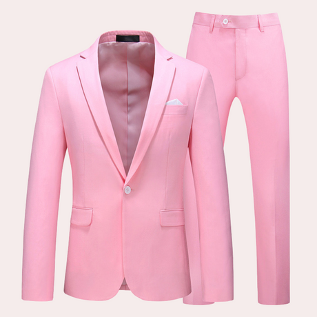 Modern Mens Suit Set  Burgundy Business Formal Wear - Product detail 10