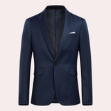 Classic Three Piece Suit  Navy Business Formal Set - Detailed view