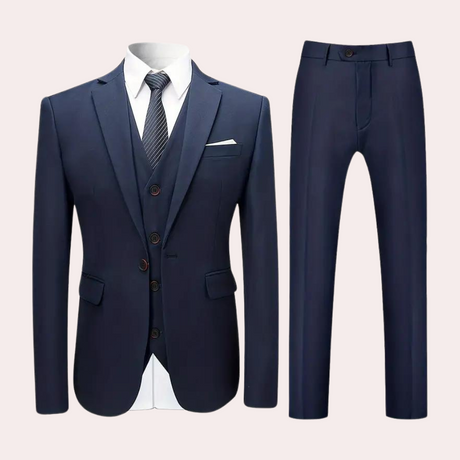 Classic Three Piece Suit  Navy Business Formal Set - Product detail 8