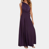 Convertible Maxi Dress  Elegant One-Shoulder Design - Product detail 11