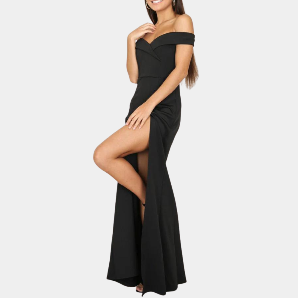 Evening Formal Dress  Off-Shoulder Side Split Design - Product detail 5