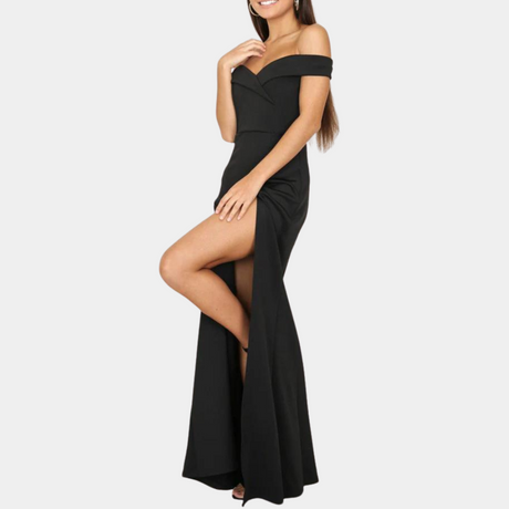 Evening Formal Dress  Off-Shoulder Side Split Design - Product detail 5