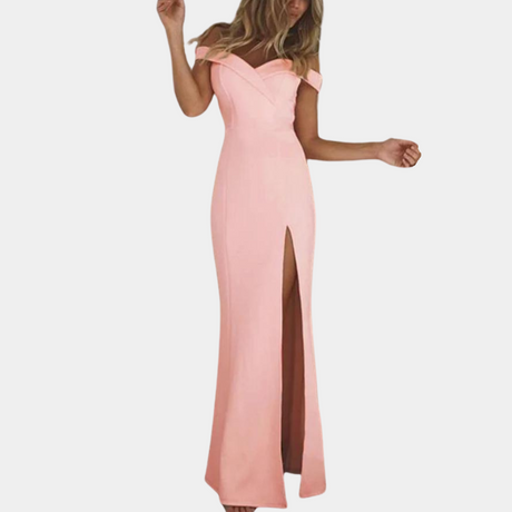 Evening Formal Dress  Off-Shoulder Side Split Design - Product detail 6