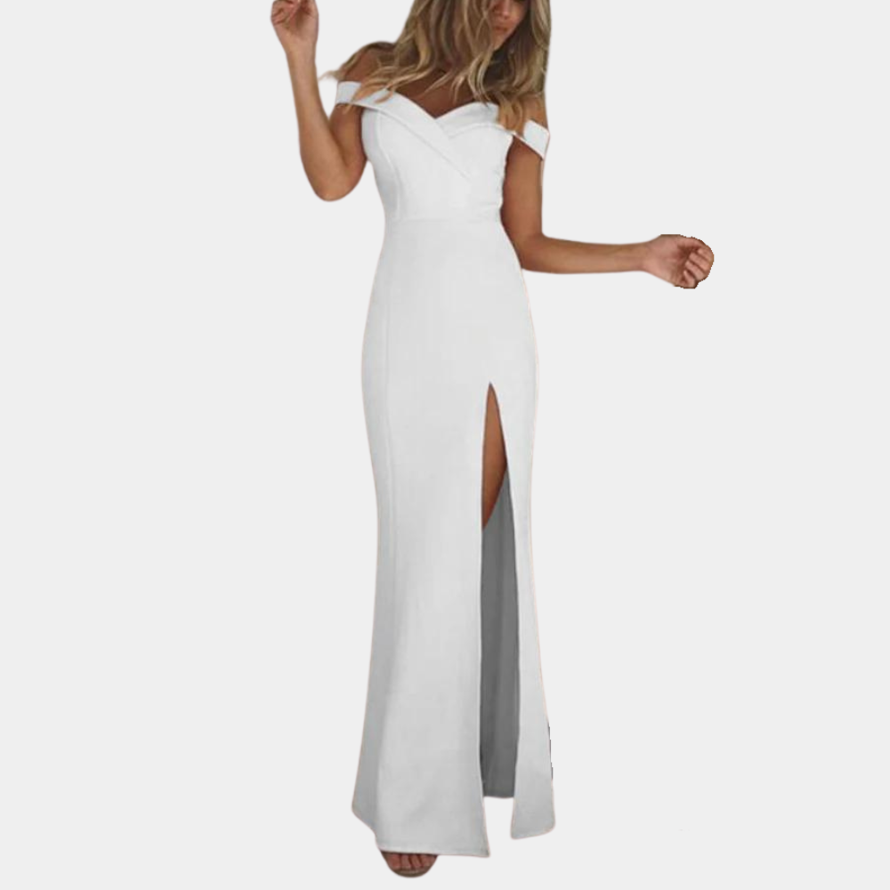 Evening Formal Dress  Off-Shoulder Side Split Design - Product detail 7
