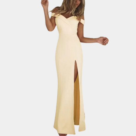 Evening Formal Dress  Off-Shoulder Side Split Design - Product detail 8