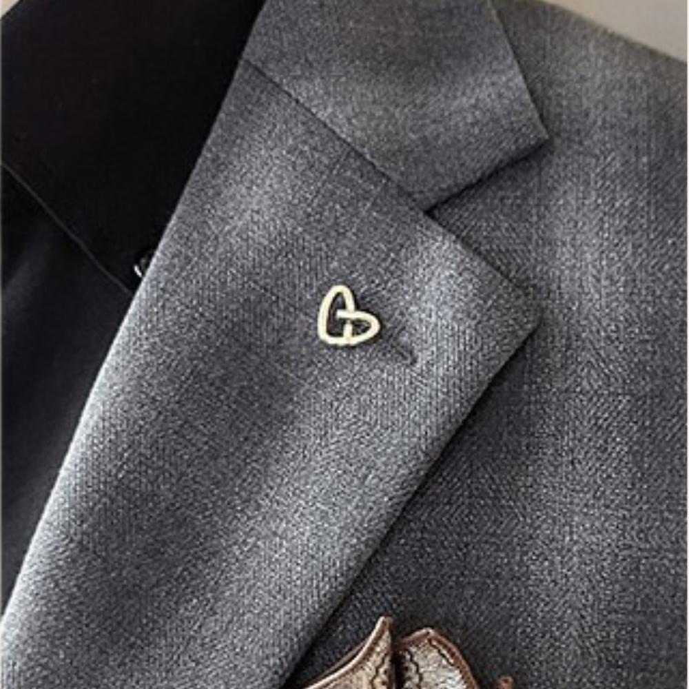 Modern Mens Suit Set  Plaid Grey Business Attire - Product detail 4