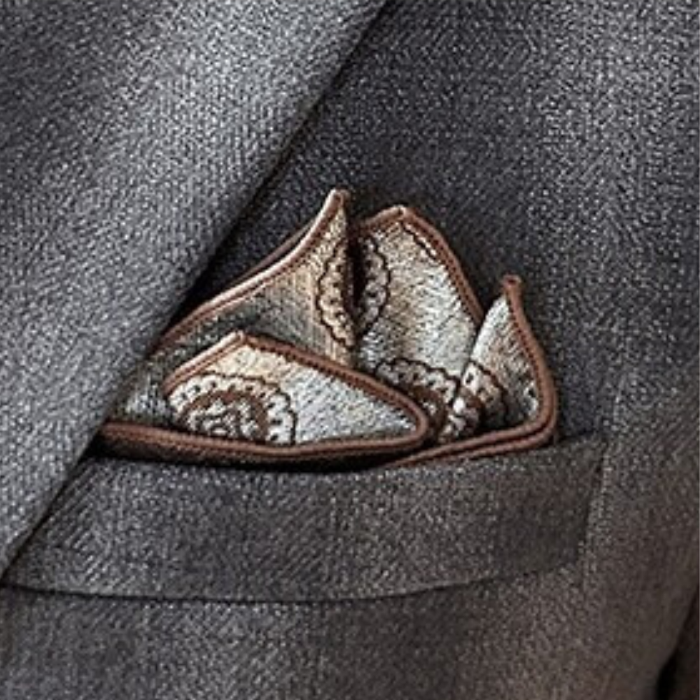 Modern Mens Suit Set  Plaid Grey Business Attire - Product detail 5
