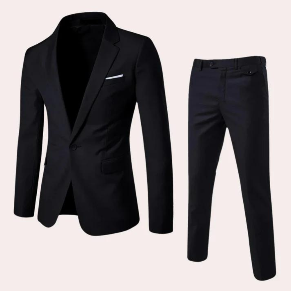 Mens Three-Piece Suit  Classic Khaki Tailored Design - Product detail 8