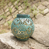 Solar Garden Lantern  Floral Pattern LED Light - Product example