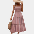 Summer Maxi Dress  Smocked Bodice Tiered Design - Product detail 9
