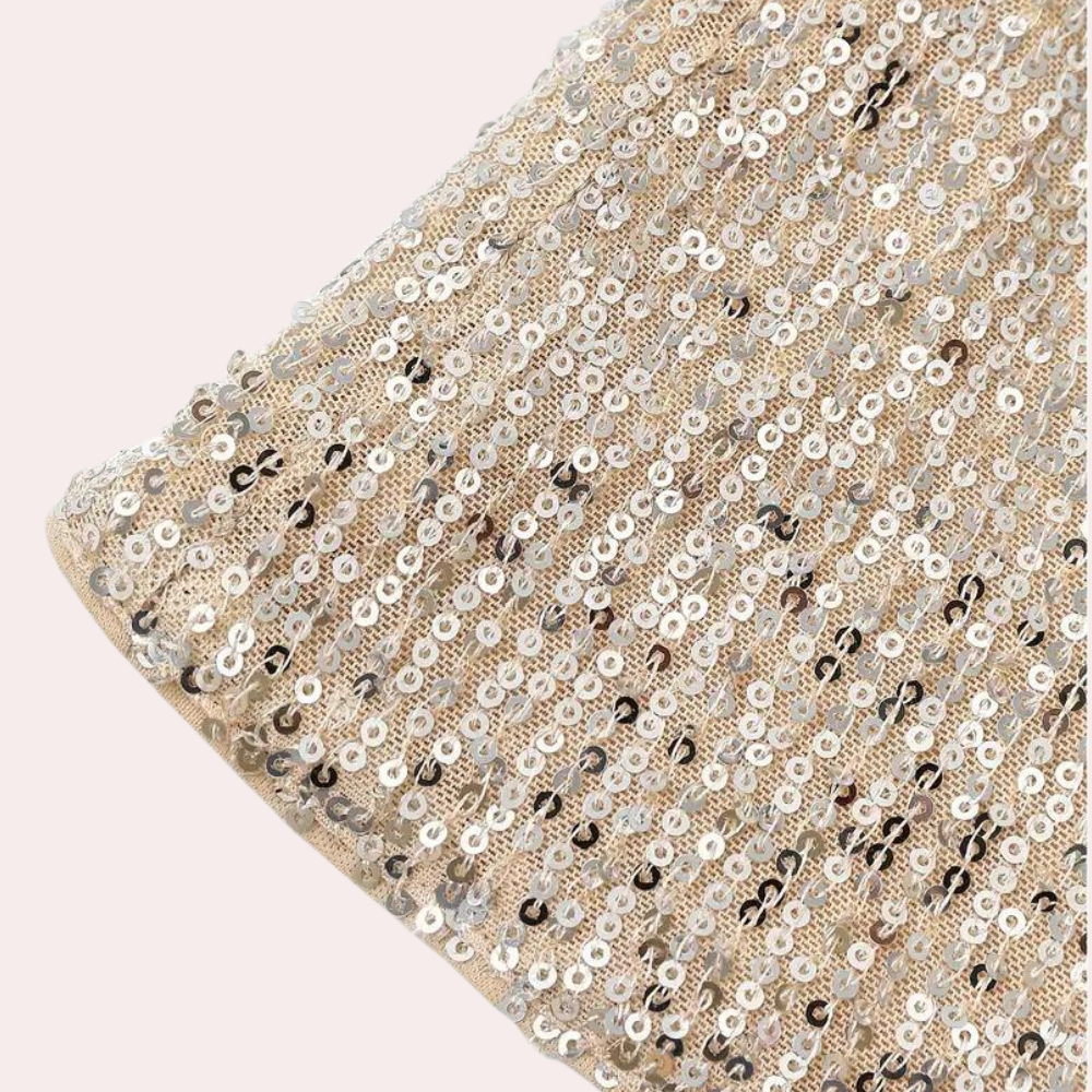 Sequin Party Top  V-Neck Sleeveless Shimmer Design - Product detail 5